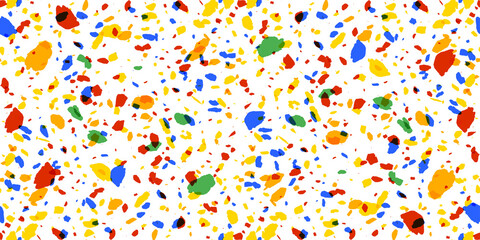 terrazzo floor texture seamless pattern. Abstract design texture for print. Geometric vector shape. Retro art. stone repeat wallpaper. Marble rock tile.