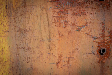 texture of rusty iron with corrosion on the surface
