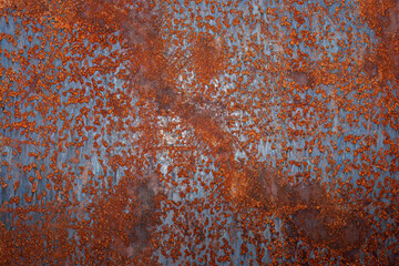 texture of rusty iron with corrosion on the surface