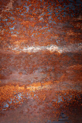 texture of rusty iron with corrosion on the surface