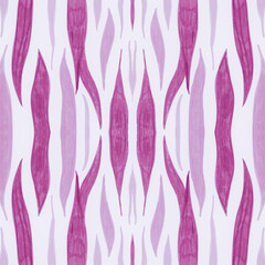 Pink African Print. Watercolor Animal Fur 