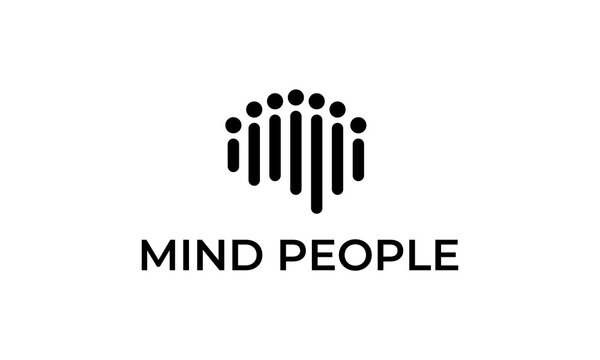 mind people logo design template