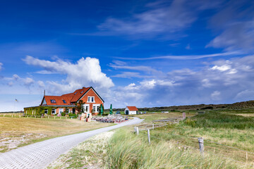 Domaene Bill, a well-known restaurant on the west end of the East Frisian island Juist, Germany.