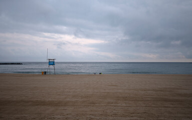 Tranquility and peace on the beach of Ondarreta