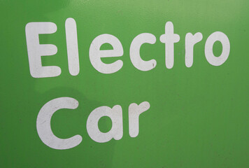 symbol of an electric car