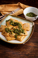 Pesto Meat Ravioli