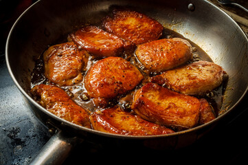 Cooking BBQ Pork Chops
