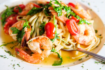 Shrimp Gamberoni Aglio e Olio