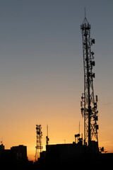 Recife / Pernambuco / Brazil. May, 13, 2020. Sunset seen in Recife.