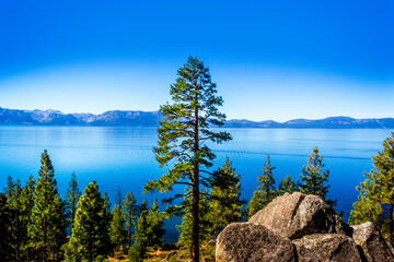 Scenic view over Lake Tahoe, Nevada