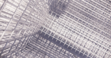 3D BIM model of reinforcement framework of the building