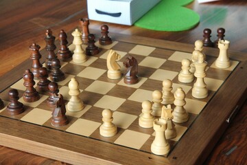 chess pieces on a chessboard
