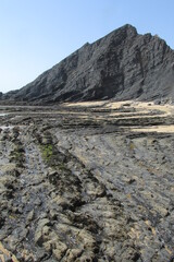 rocas sedimentarias de tipo flysch en el Sur de Portugal en el Argarve