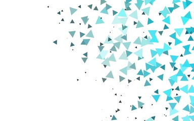 Light BLUE vector pattern in polygonal style. Abstract gradient illustration with triangles. Pattern for busines ad, booklets, leaflets