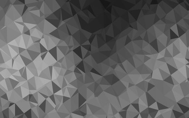 Dark Silver, Gray vector polygon abstract layout. Glitter abstract illustration with an elegant design. Textured pattern for background.