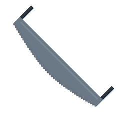 Saw illustration for repair and home renovation concept