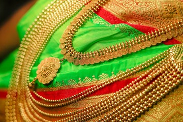 red and gold necklace jewellery