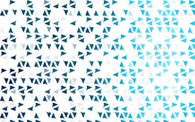 Light BLUE vector layout with lines, triangles. Decorative design in abstract style with triangles. Template for wallpapers.