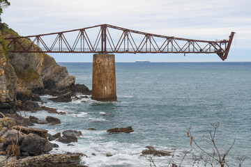 iron ore landing site in Mioño