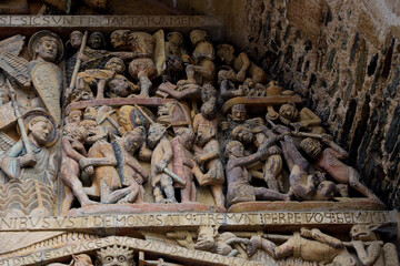 tympan du jugement dernier de Conques