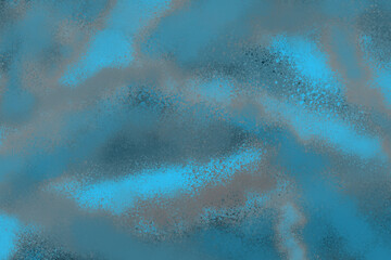 Blue spray paint ink texture. Graffiti painting on the wall. Street art and vandalism. Digitally airbrushed paper background.