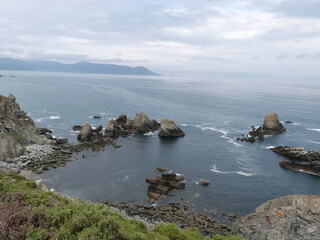 rocks and sea