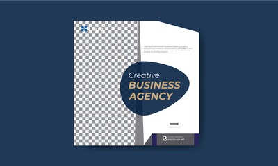 Creative Business Agency Trendy Instagram banner template design