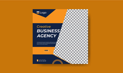 Creative Business Agency Trendy Instagram banner template design