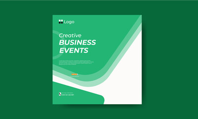 Creative Business Agency Trendy Instagram banner template design