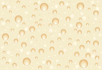 Seamless pattern of abstract repeating colorful bubbles of porous milky texture like white airy chocolate. Illustration.