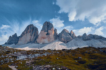 Landscape at The Three Peaks Of Lavaredo in Italy