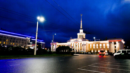Fototapeta na wymiar Petrozavodsk - the capital of Karelia, Russia