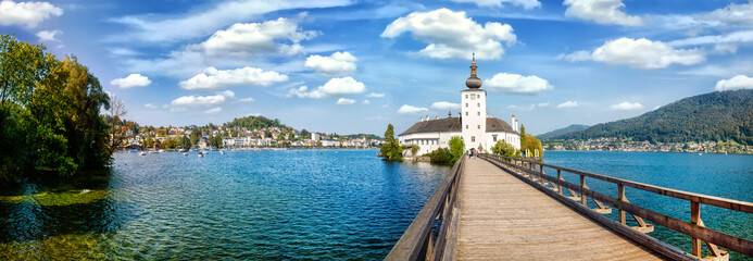 Panorama of Schloss Orth. Schloss Ort (or Schloss Orth) is an Austrian castle situated in the...