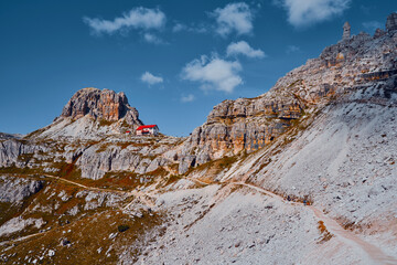 View from the tour around the Three Peaks of Lavaredo