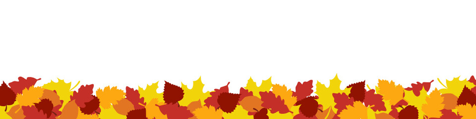 Autumn Leaves Banner Vector-Illustration