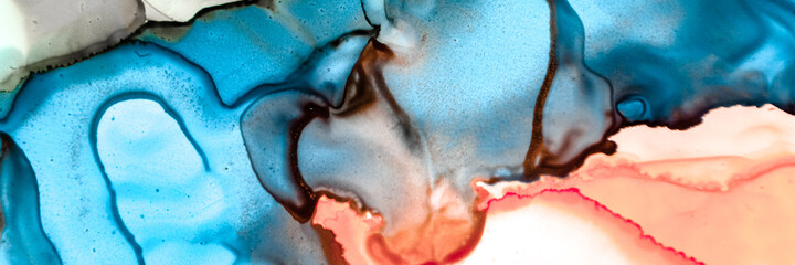 Ocean Abstract Art. Minerals Illustration. Brown 