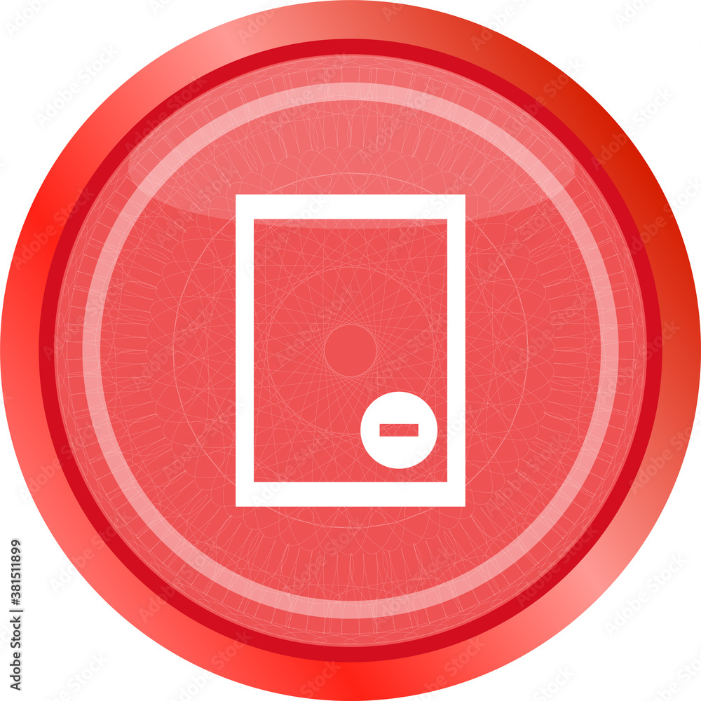 Poster text file sign icon. delete file document symbol