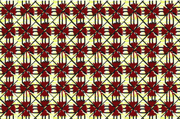 Indonesian batik motifs with very distinctive plant patterns, vektor  EPS 10