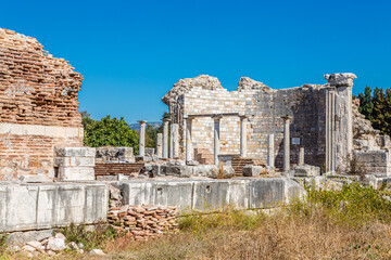 Ruins of the Greek city of Ephesus in Turkey