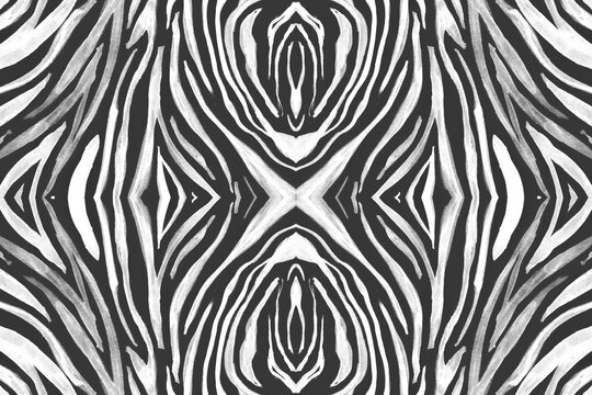 Seamless Zebra Lines. Abstract Safari Design. 