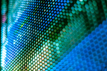 CloseUp LED blurred screen. LED soft focus background. abstract background ideal for design.