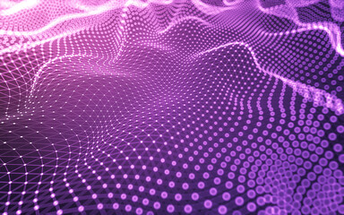 Abstract background. Molecules technology with polygonal shapes, connecting dots and lines....