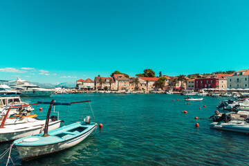 Fototapeta na wymiar Bay of Sutivan town on the island of Brac, Croatia.