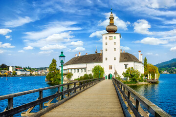 Schloss Ort (or Schloss Orth) is an Austrian castle situated in the Traunsee lake, in Gmunden