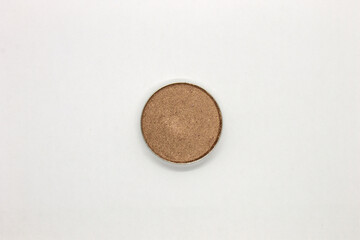 Golden Brown Eyeshadow isolated on a White background