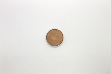 Golden Brown Eyeshadow isolated on a White background