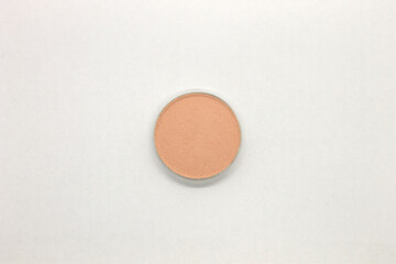 Peachy nude Eyeshadow isolated on a White background
