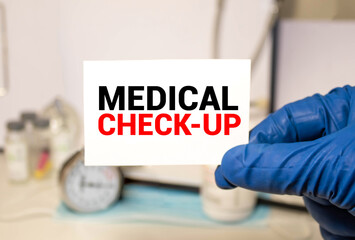 Check-up. Medical concept