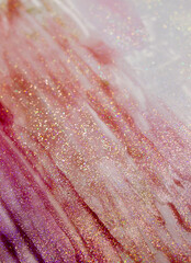 Shades of Pink glitter holographic background