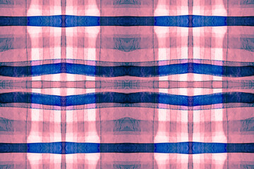 Watercolor Scotland Fabric. Red Tartan Flannel. 